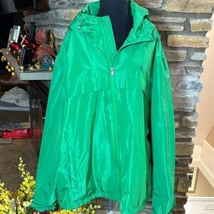 Men’s Green Hooded Polo Ralph Lauren Rain Jacket